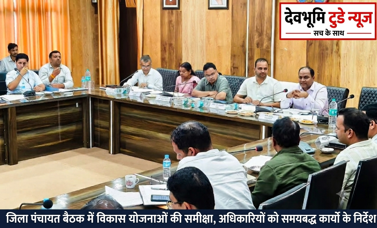 जिला पंचायत बैठक में विकास योजनाओं की समीक्षा, अधिकारियों को समयबद्ध कार्यों के निर्देश